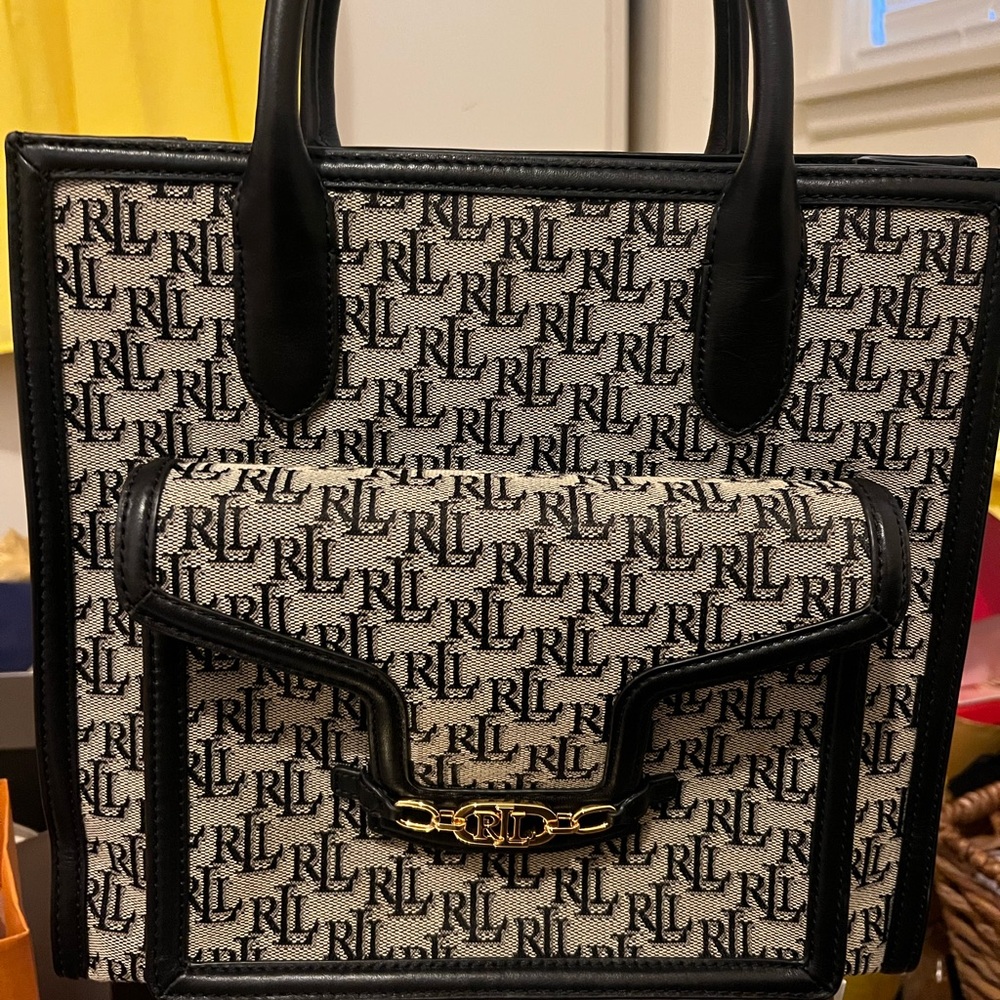 Gorgeous Jacquard Ralph Lauren Handbag